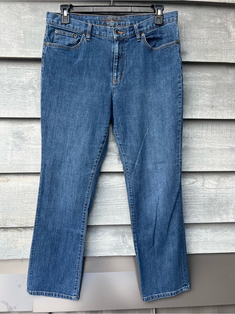 Lauren Jeans Co. Ralph Lauren LRL Womens Size14 Blue Classic Straight Stretch